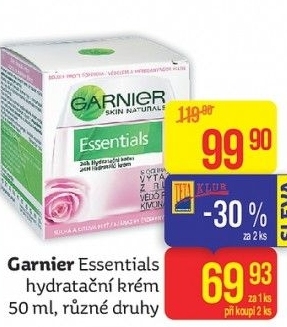Krém pleťový hydratační Essentials Garnier
