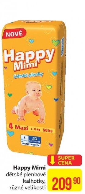 Pleny dětské Happy Mimi