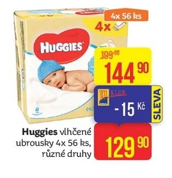 Vlhčené ubrousky dětské Huggies