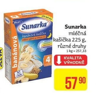 Kaše mléčná Sunárek