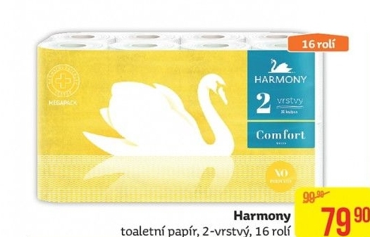 Toaletní papír 2vrstvý Harmony