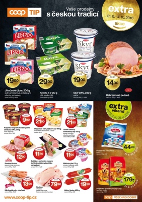 akční leták COOP 21.9.2016-4.10.2016