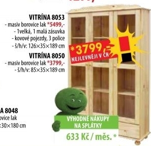 Vitrína třídveřová 8053