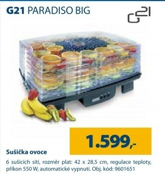 Sušička ovoce G21 Paradiso Big