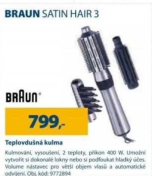 Horkovzdušná kulma Satin Hair 3 Braun