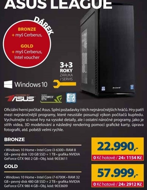 Stolní počítač Asus League Bronze