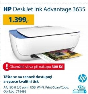 Tiskárna HP Deskjet Ink Advantage 3635