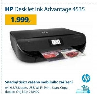 Tiskárna HP Deskjet Ink Advantage 4535