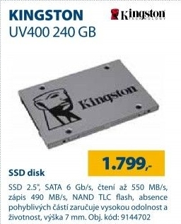 SSD disk Kingston UV400 240GB