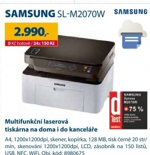 Tiskárna Samsung SL-M2070W