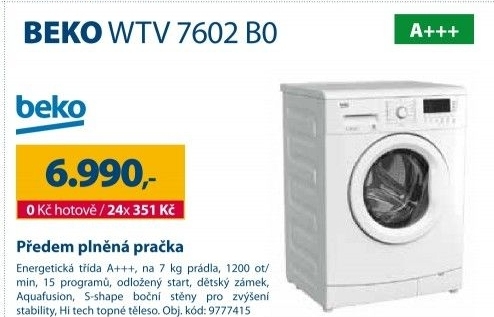Pračka Beko WTV 7602 B0