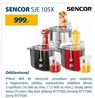 Odšťavňovač Sencor SJE 105X