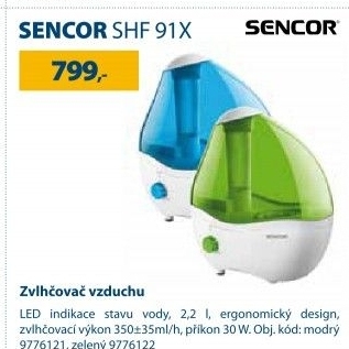 Zvlhčovač vzduchu Sencor SHF 91X