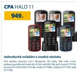 Mobilní telefon CPA HALO 11