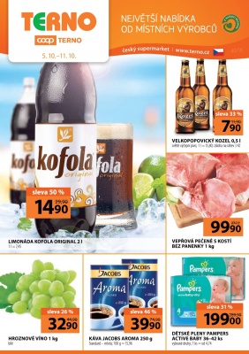 akční leták COOP 5.10.2016-11.10.2016