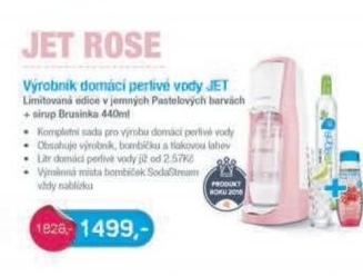 SADA JET PASTELS RED + 440ml BRUSINKA