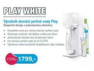 PLAY WHITE VÝROBNÍK SODY