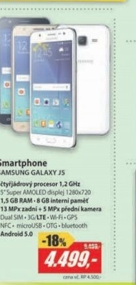 SM J500 Galaxy J5 DS Black