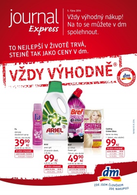 akční leták dm drogerie 5.10.2016-1.11.2016