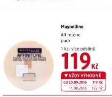 Pudr Affinitone Maybelline