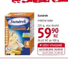 Kaše mléčná Sunárek