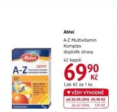 Doplněk stravy A - Z Multivitamin komplex Abtei
