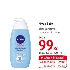 Hydratační mléko dětské Nivea Baby