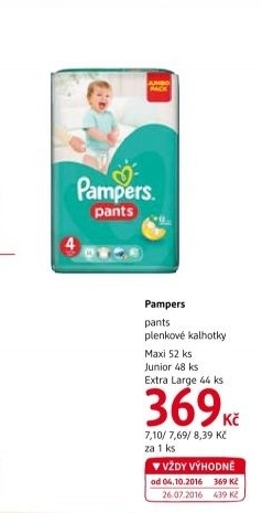 Pleny dětské Pampers Pants