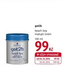 Pasta na vlasy modelovací Got2b Schwarzkopf