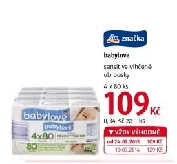 Vlhčené ubrousky dětské Babylove