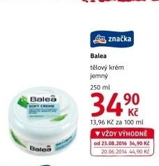 Tělový krém Balea