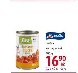 Rajčata konzervovaná dm Bio