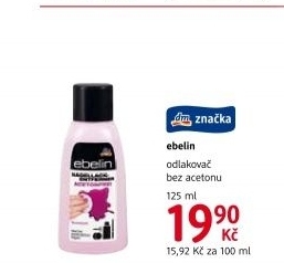Odlakovač na nehty bez acetonu Ebelin