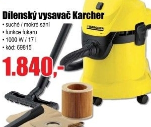 Mokrosuchý vysavač Kärcher WD3