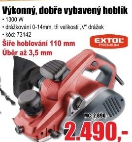 Elektrický hoblík Extol Premium