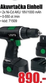 Vrtačka aku Einhell Bavaria Black BCD 18/1 2B