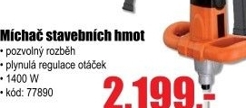 Míchadlo stavebních materiálů Sharks SH 1440