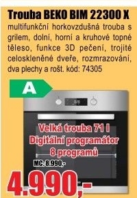 Multifunkční vestavná trouba Beko BIM 22300 X