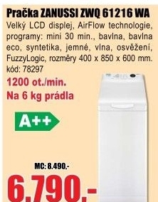 Pračka Zanussi ZWQ 61216 WA
