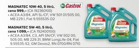 Motorový olej Castrol 10W-40