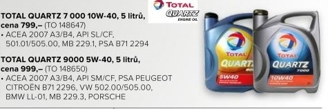 Motorový olej Total 10W-40