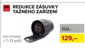 Redukce zásuvky tažného zařízení CarFace, 7-13 pólů
