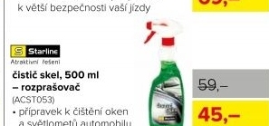 Čistič skel Starline, rozpračovač 500 ml