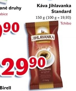 Mletá káva Standard Jihlavanka