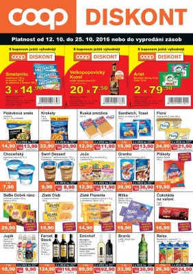 akční leták COOP 12.10.2016-25.10.2016