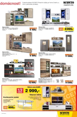 akční leták Sconto nábytek 12.10.2016-25.10.2016