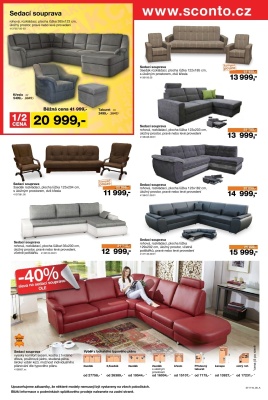 akční leták Sconto nábytek 12.10.2016-25.10.2016