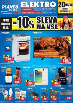 akční leták Planeo Elektro 12.10.2016-18.10.2016