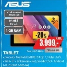 Z300M-6A063A 10,1 16GB 1GB IPS BKASUS