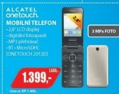ONETOUCH 2012D Champagne Gold    ALCATEL